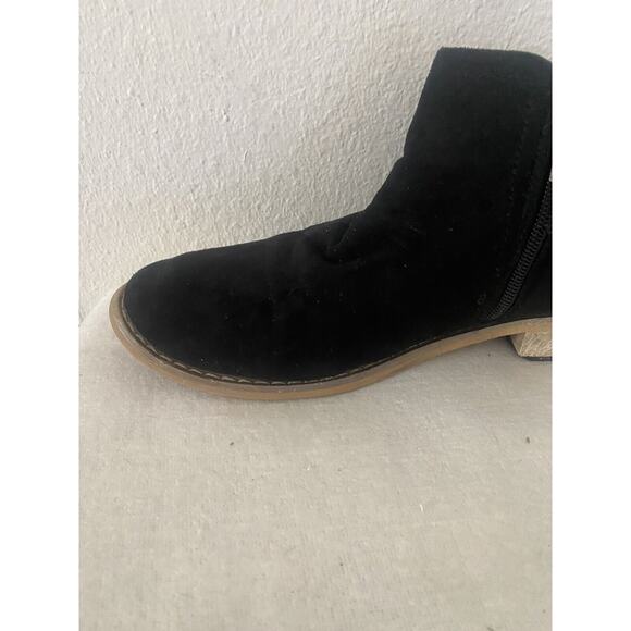 Seven 7 Cisco Kid Bootie Ankle Zip Up Boots Women's Size 8 Black Suede 1012 - Picture 5 of 6